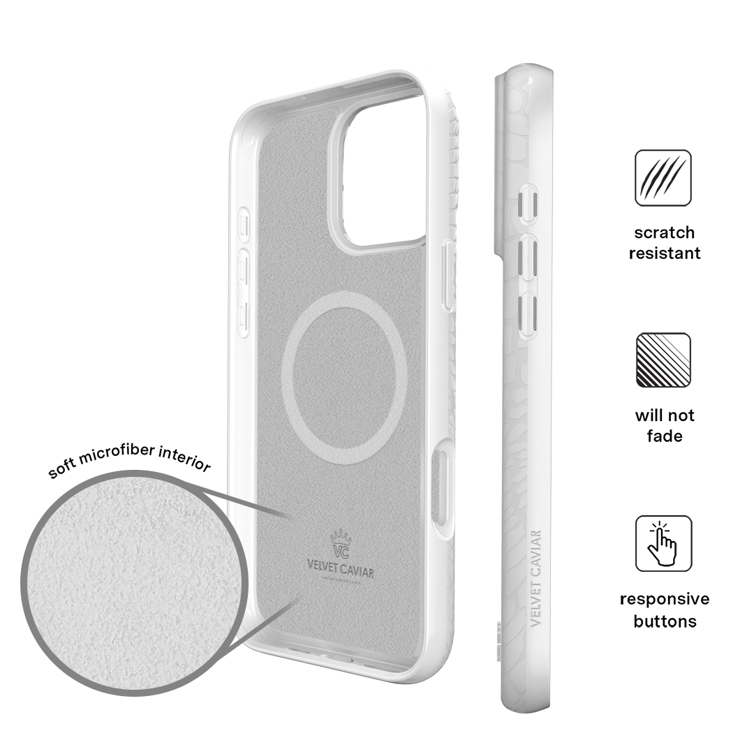 White Croc iPhone Case