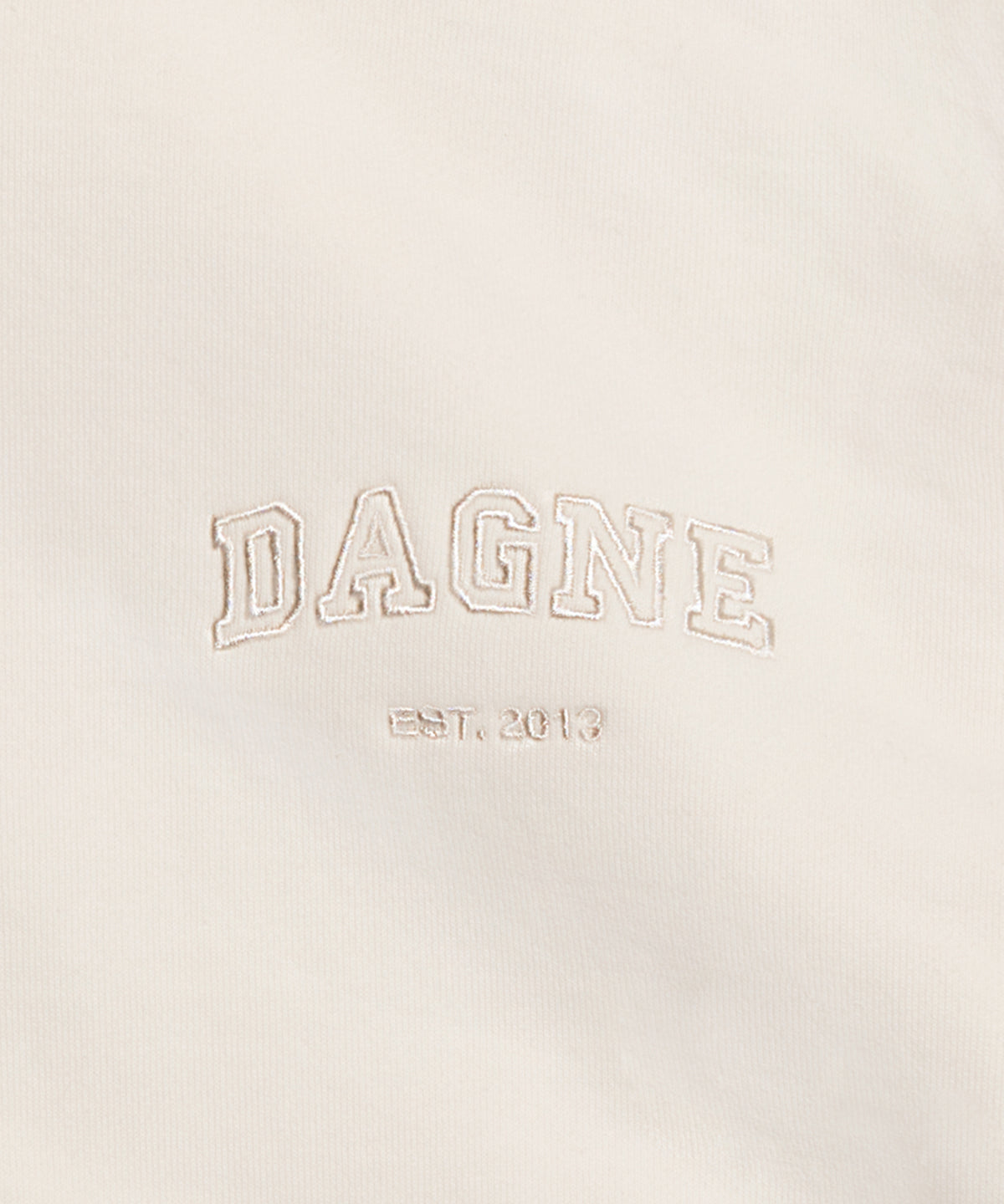 Varsity Logo Hoodie in Moonbeam, XS