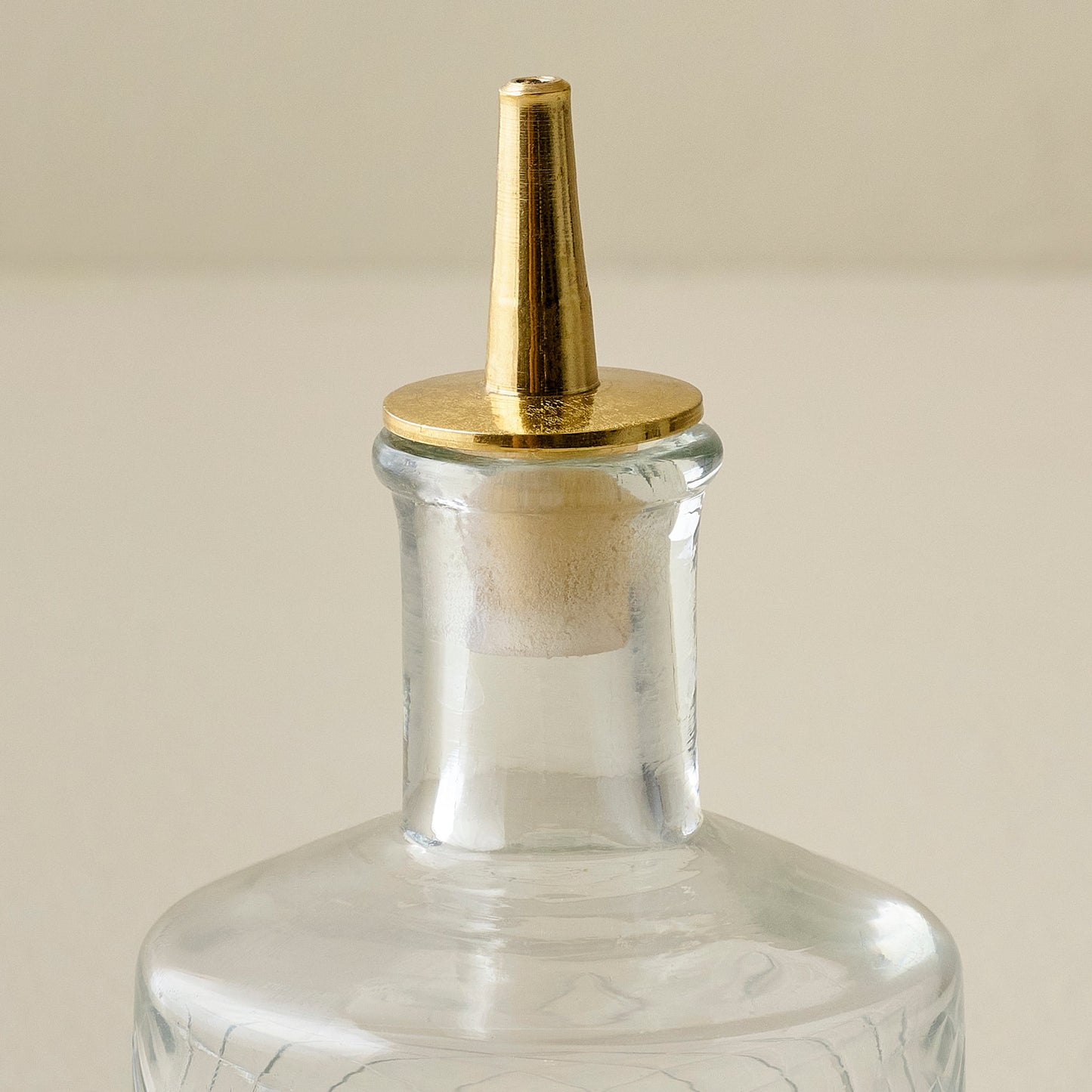 Vintage-Inspired Etched Glass Bottle