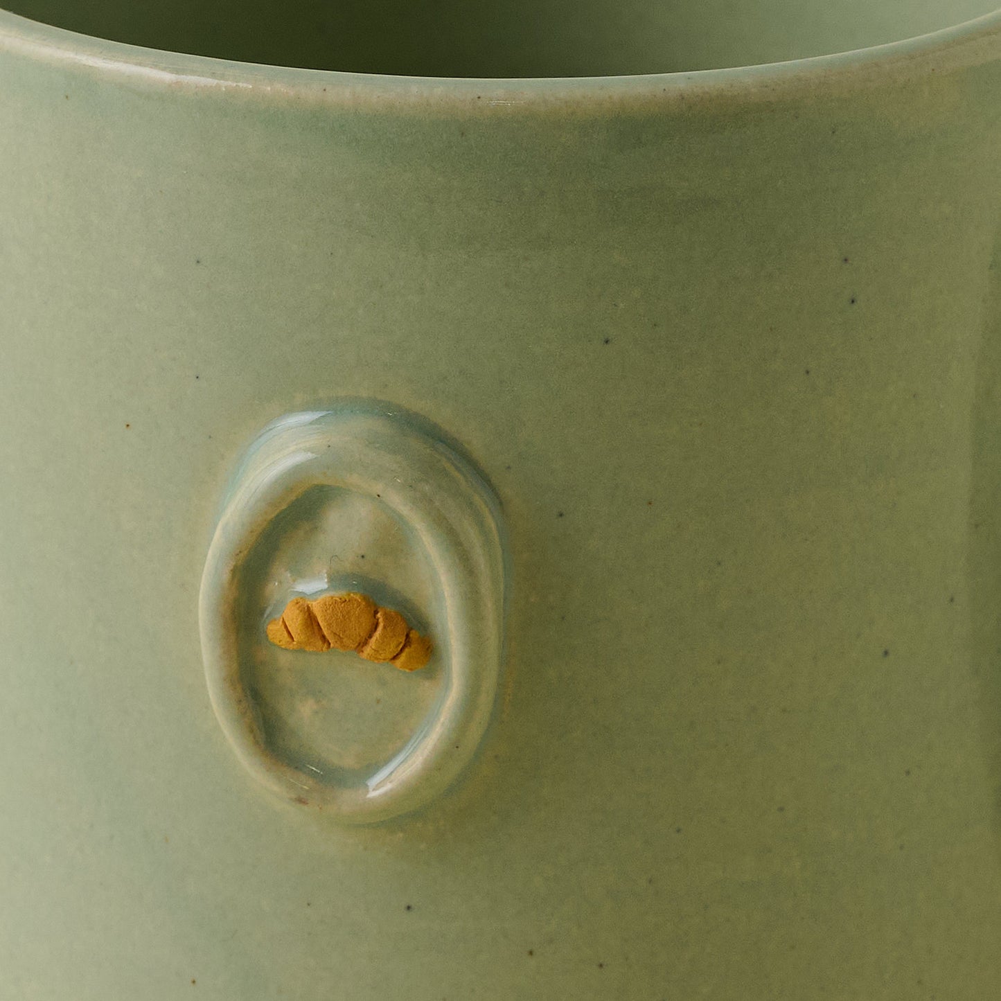 Black Oak Magnolia Press Croissant Mug