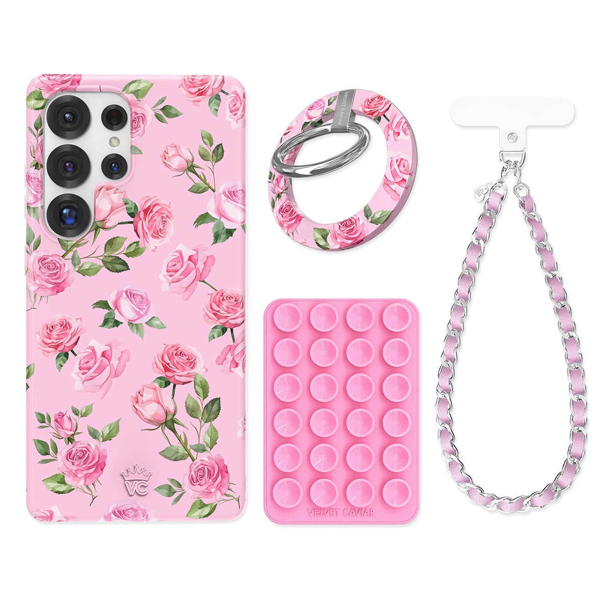 Baby Pink Roses Samsung Bundle Set