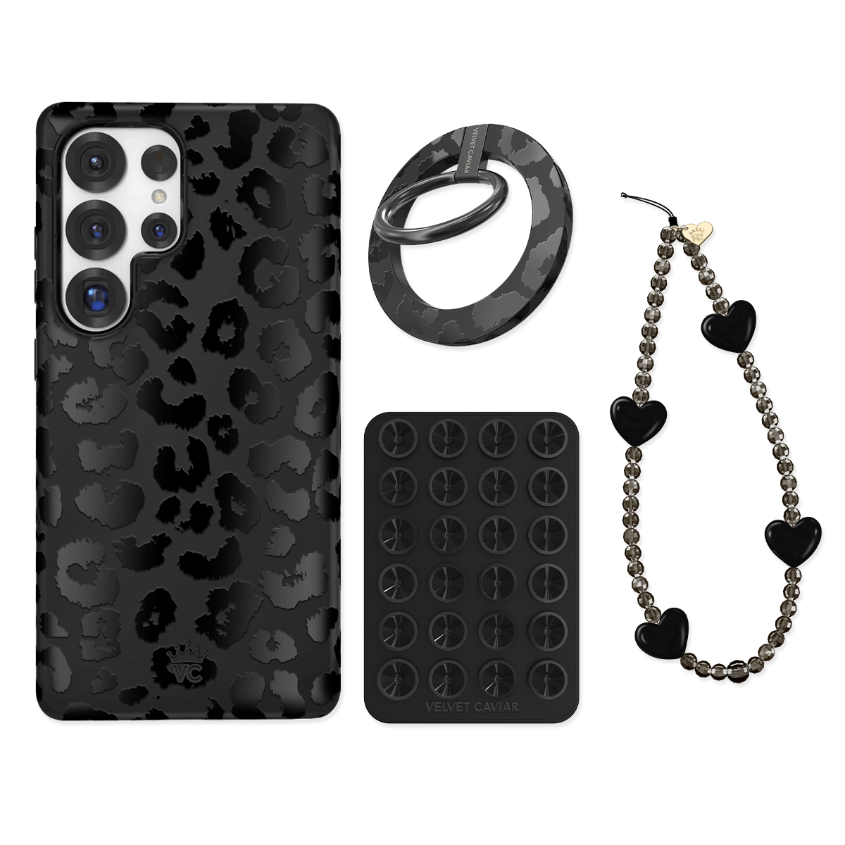 Black Leopard Samsung Bundle Set