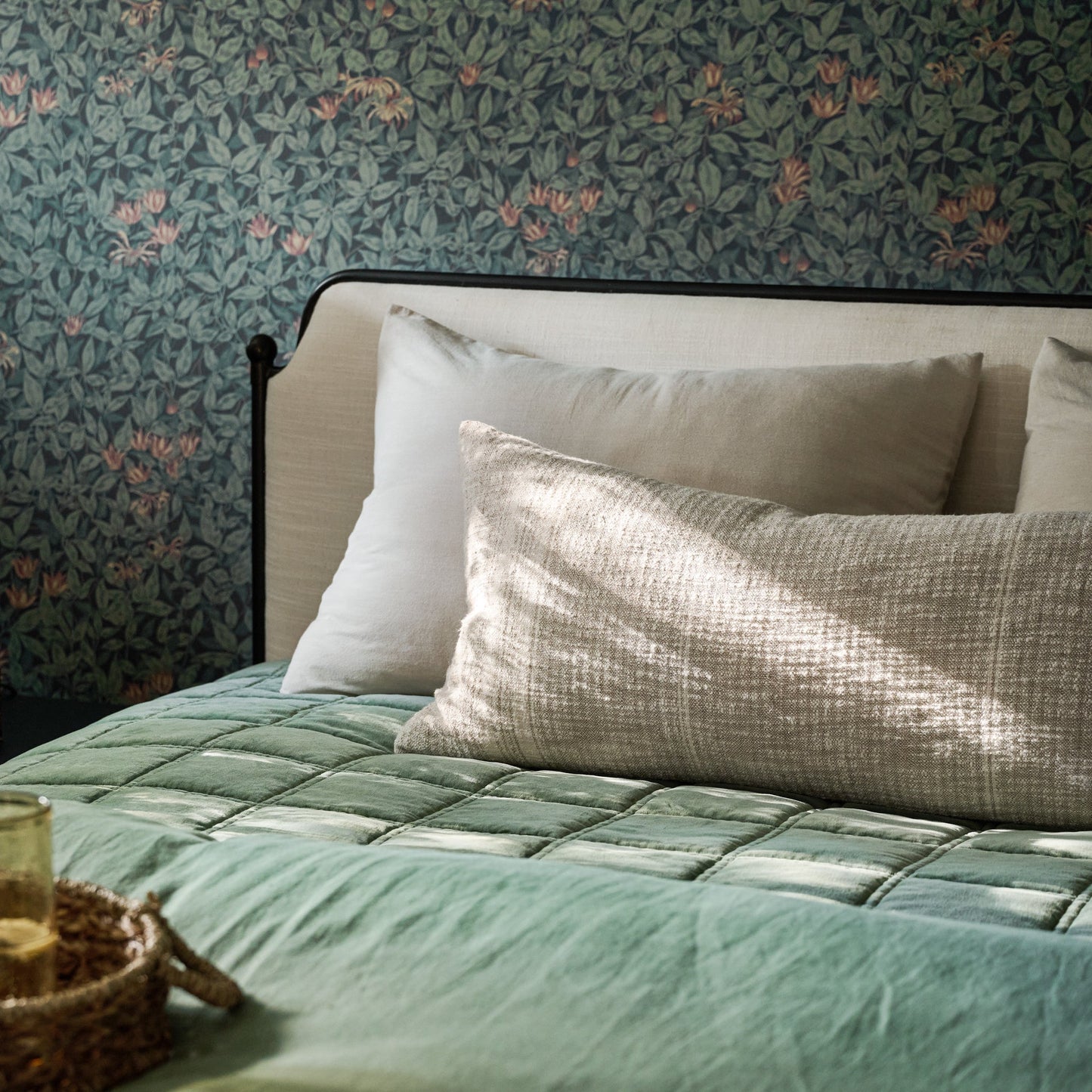 Weekend Velvet Quilt - Dusty Green
