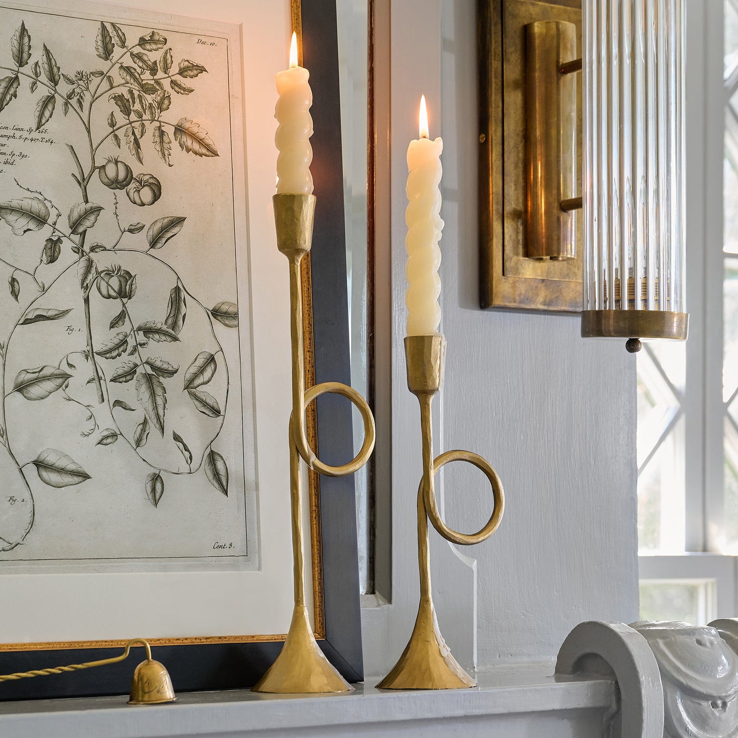 Antique Inspired Trumpet Taper Holder