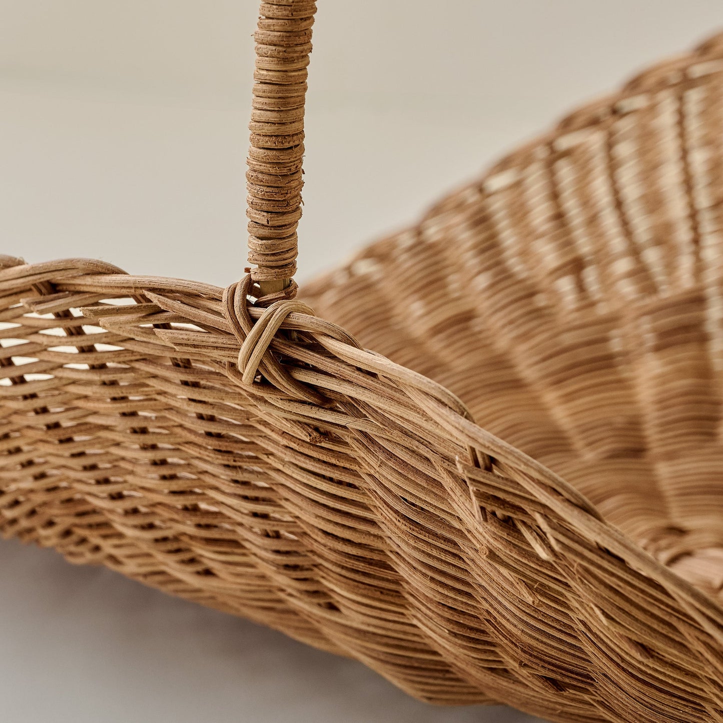 Vintage Inspired Wicker Gathering Basket