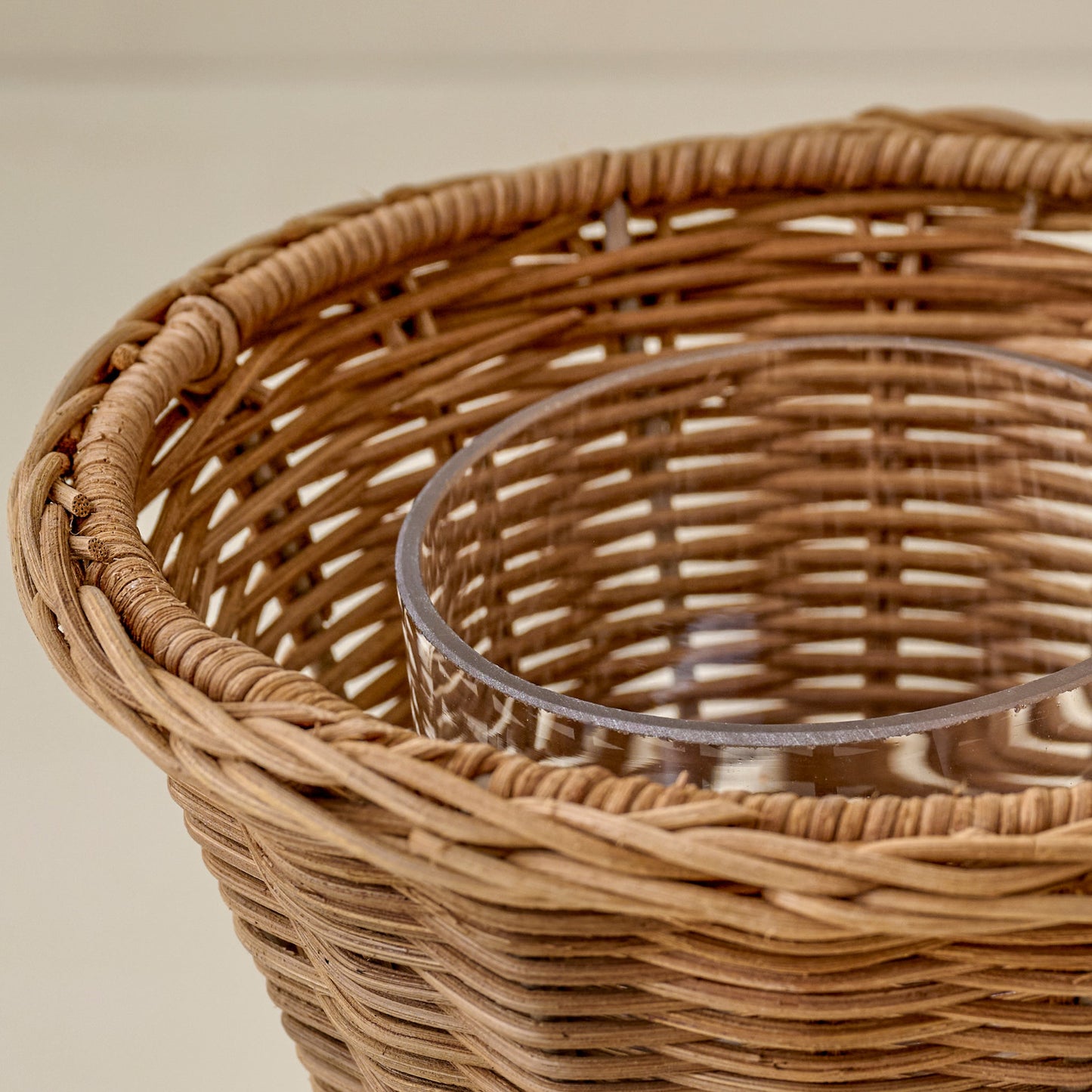 Atlas Woven Rattan Vase