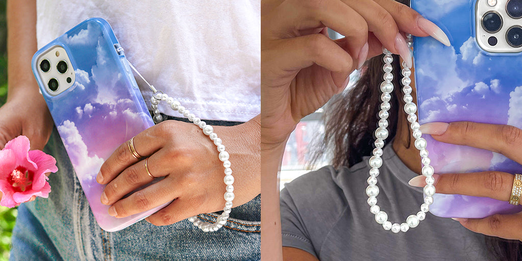 White Pearl Phone Charm