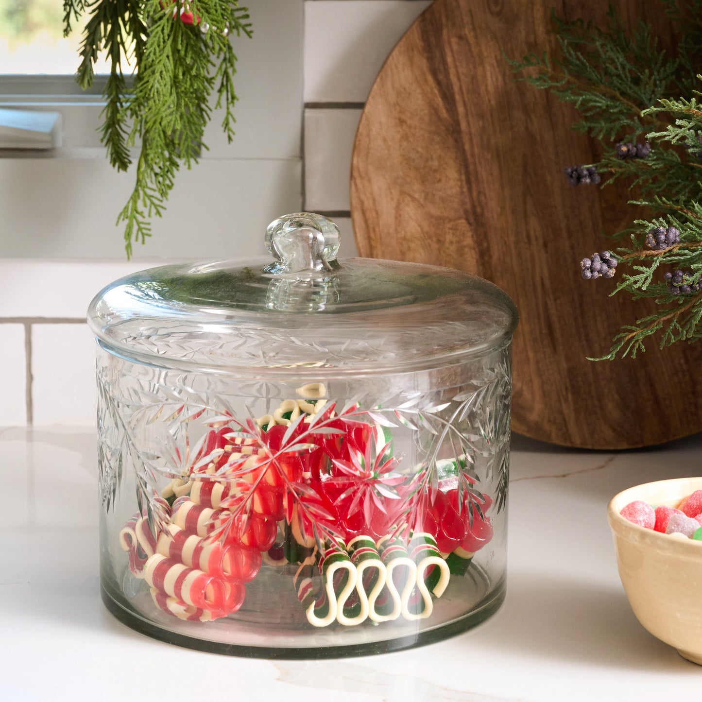 Vivian Cut Glass Canister