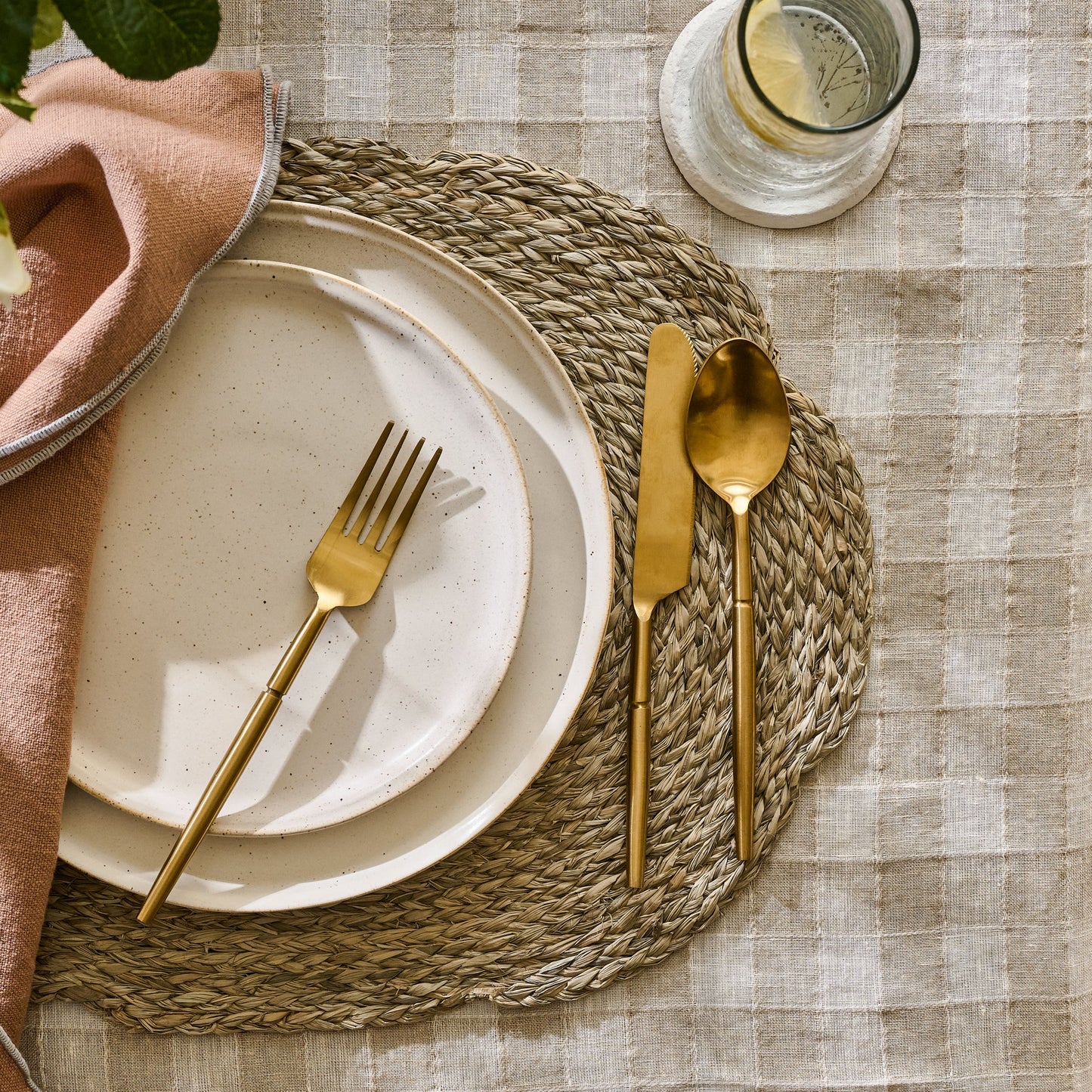 Antique Gold Flatware (Set of 5)