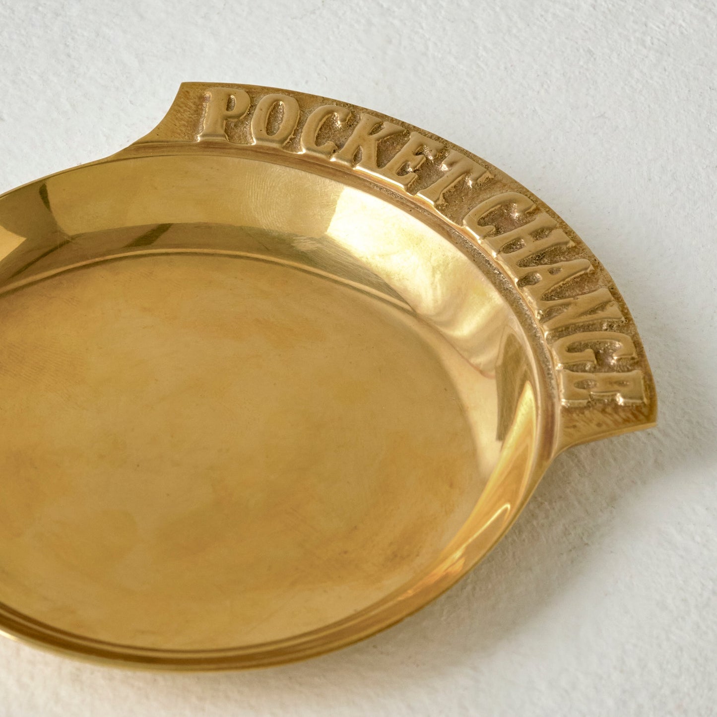 Vintage Inspired Brass Pocket Change Tray