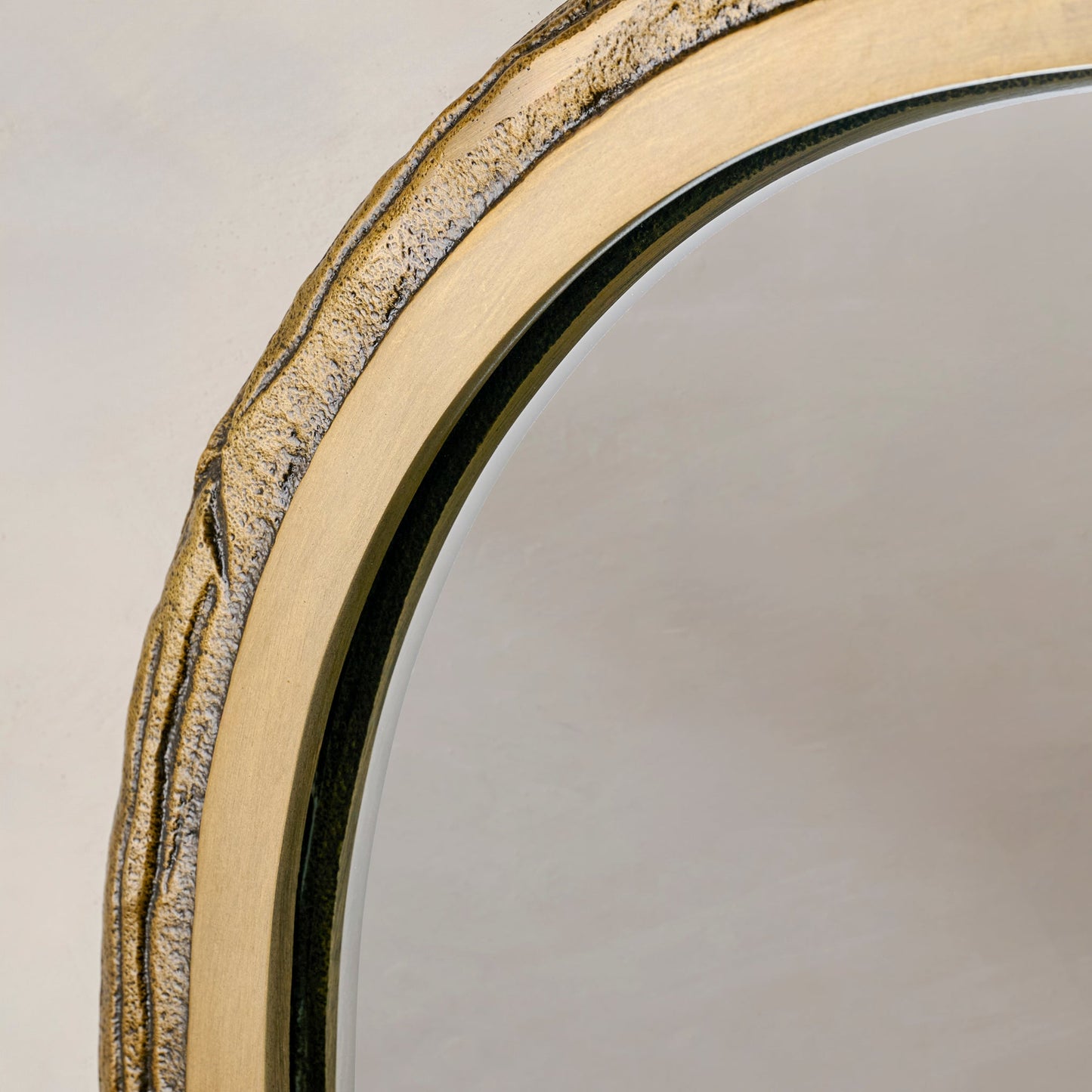 Arched Laurel Metal Framed Mirror