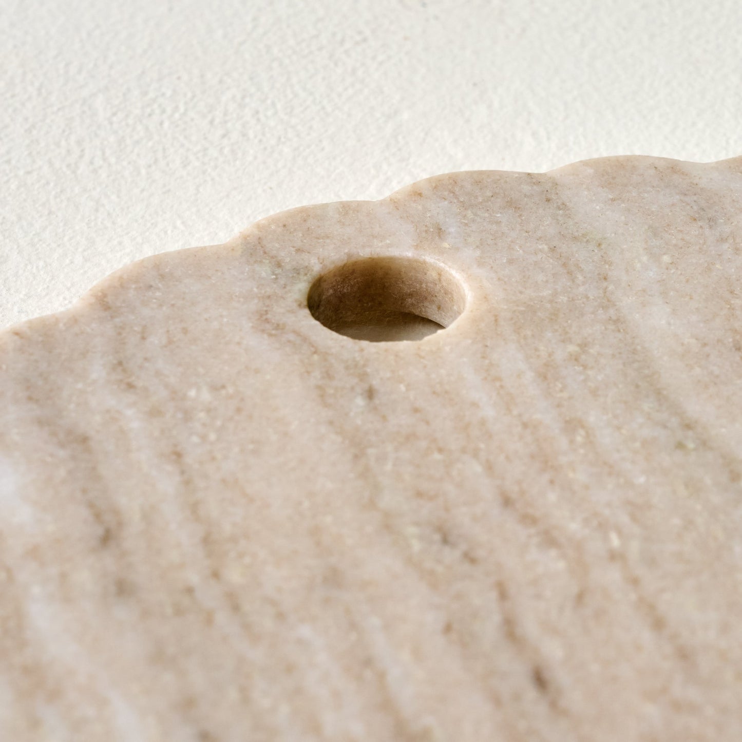 Warm Marble Scalloped Serving Board