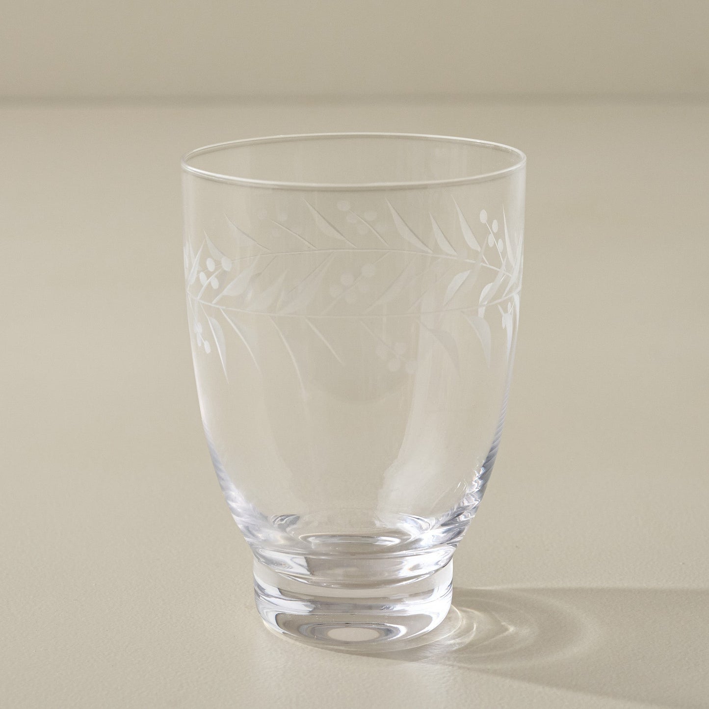 Vintage-Inspired Etched Glass Drinkware Bundle