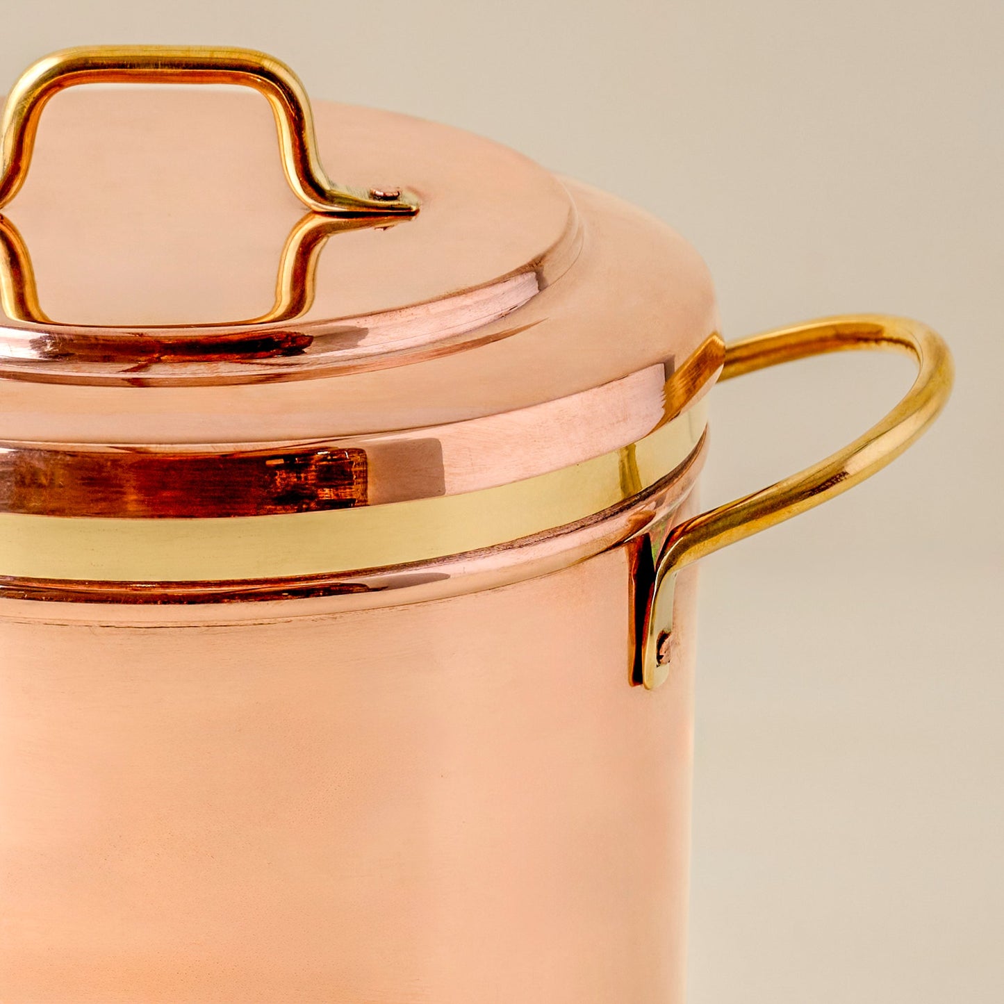 Vintage Inspired Copper + Brass Canister