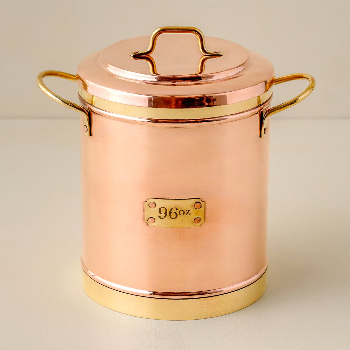 Vintage Inspired Copper + Brass Canister
