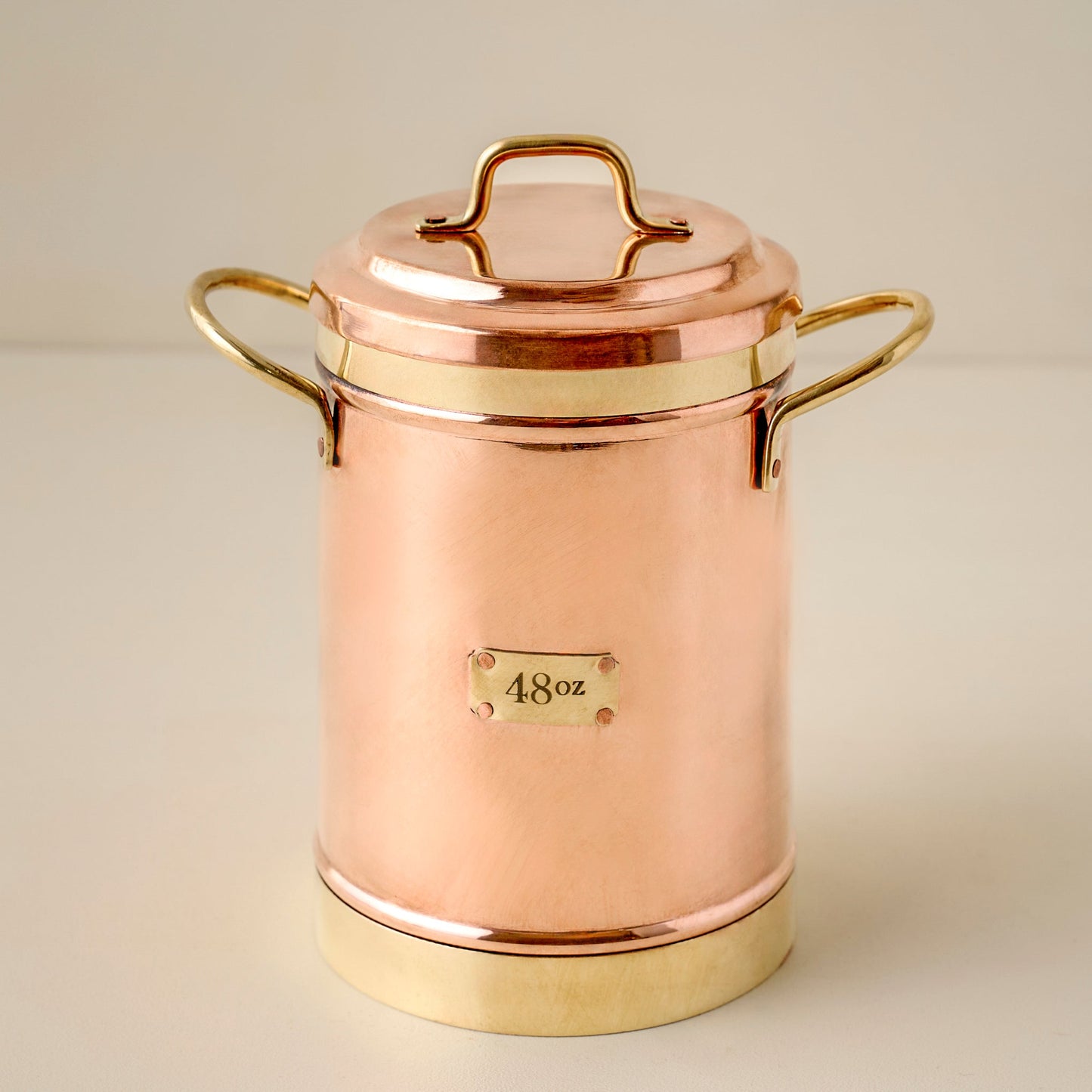 Vintage Inspired Copper + Brass Canister