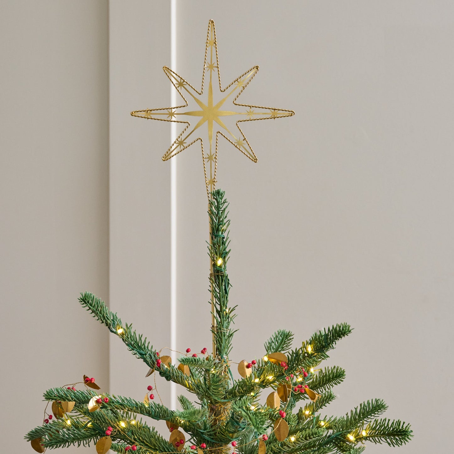 Twisted Brass Star Tree Topper