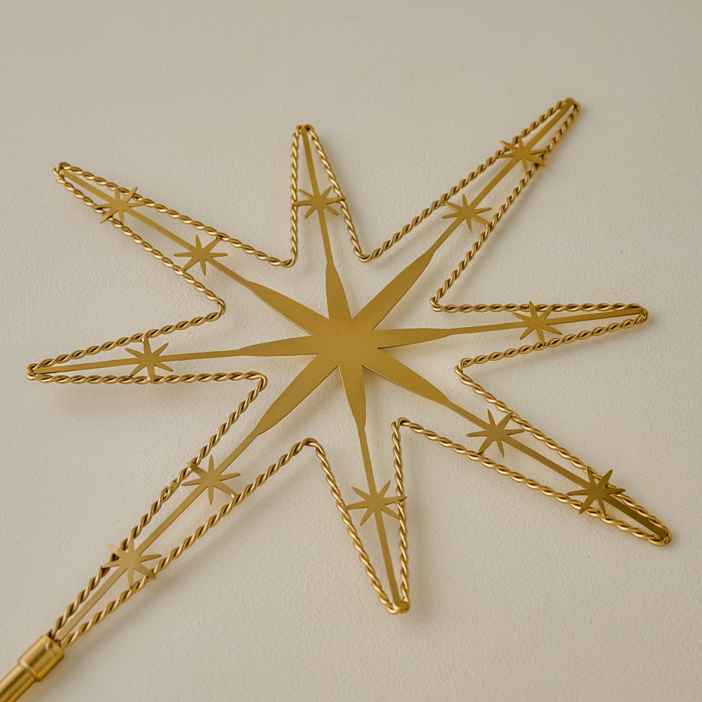 Twisted Brass Star Tree Topper