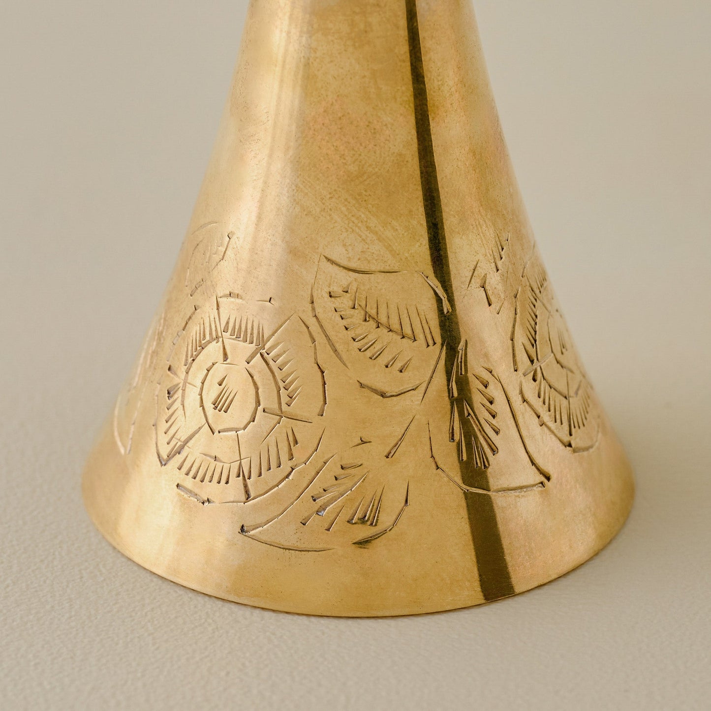 Ava Etched Brass Bell