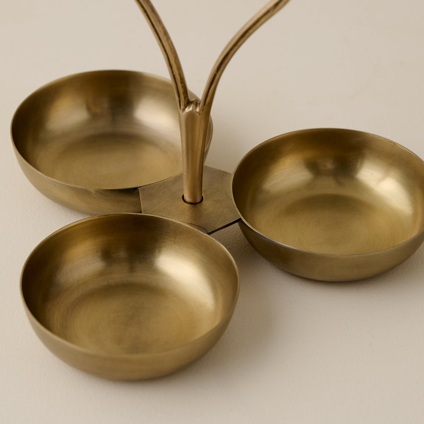 Antique Brass Mini Snack Bowl Server