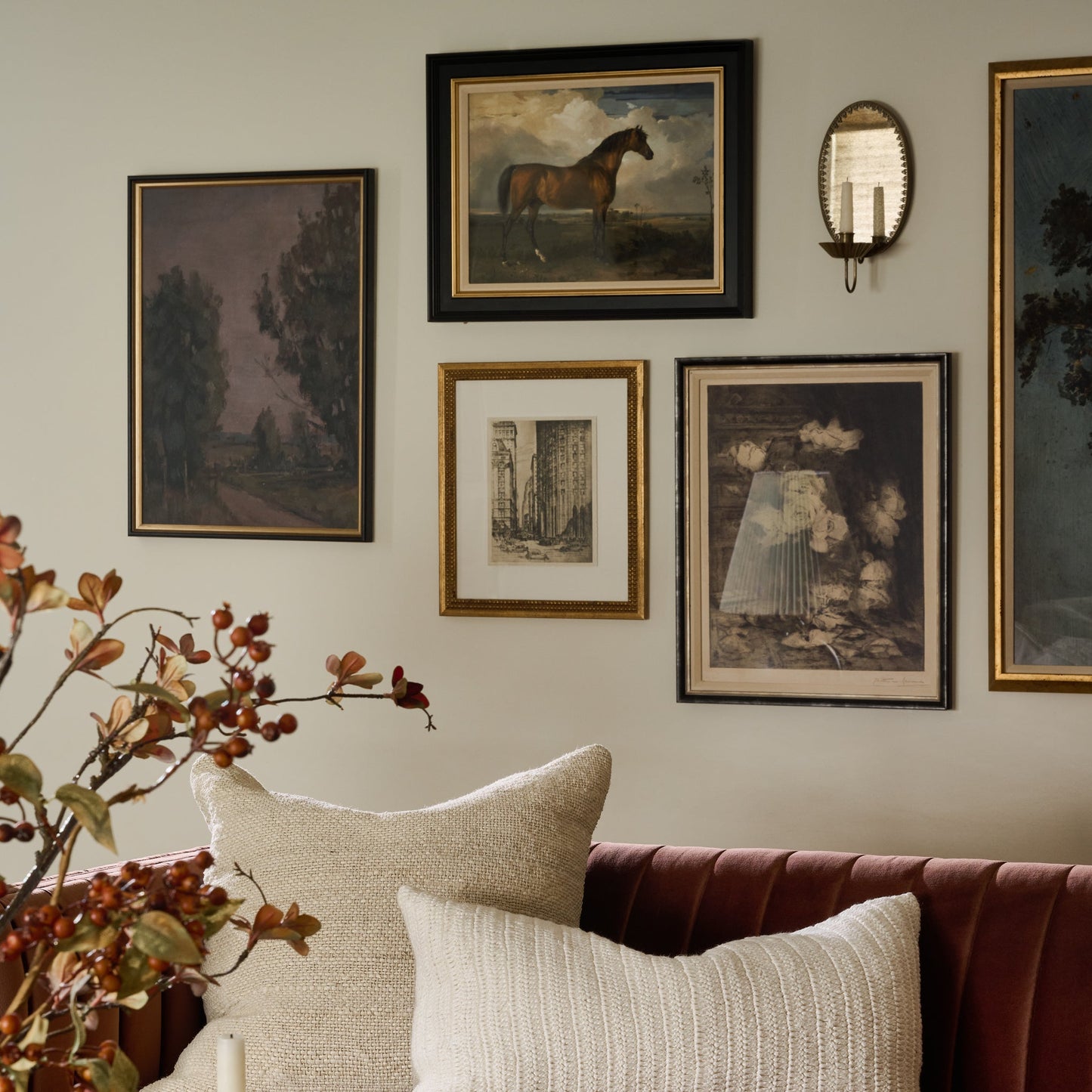 Vintage Study of Roses