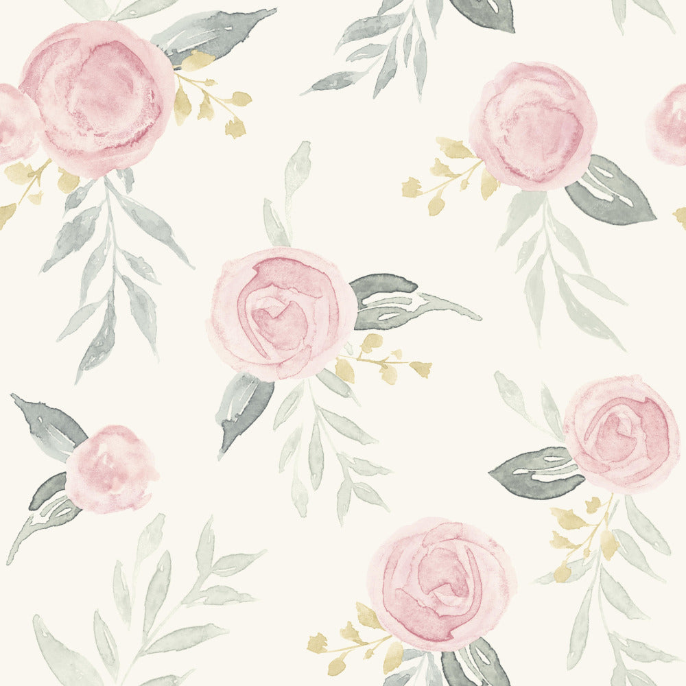 Watercolor Roses Wallpaper