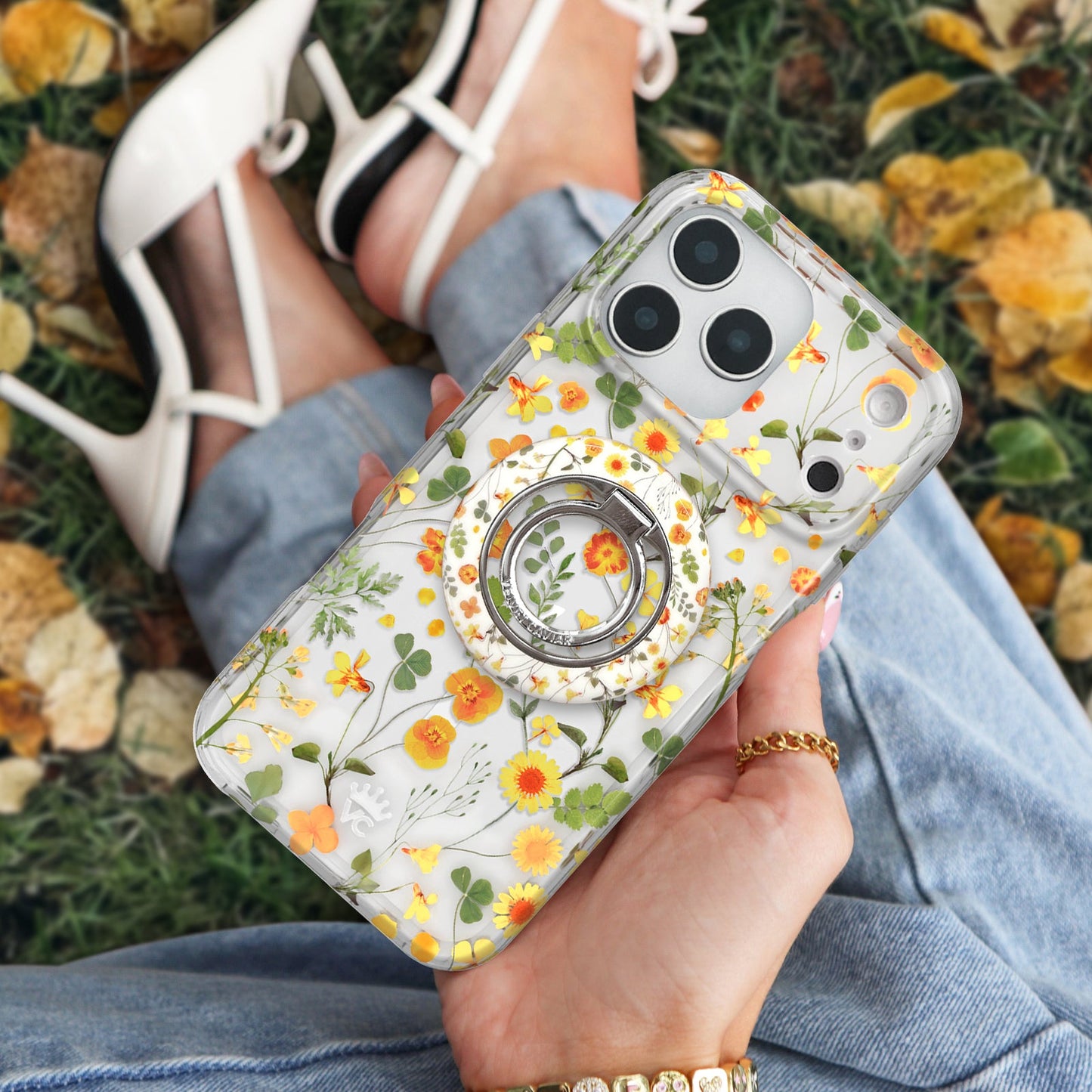 Whimsical Floral MagSafe Grip Ring