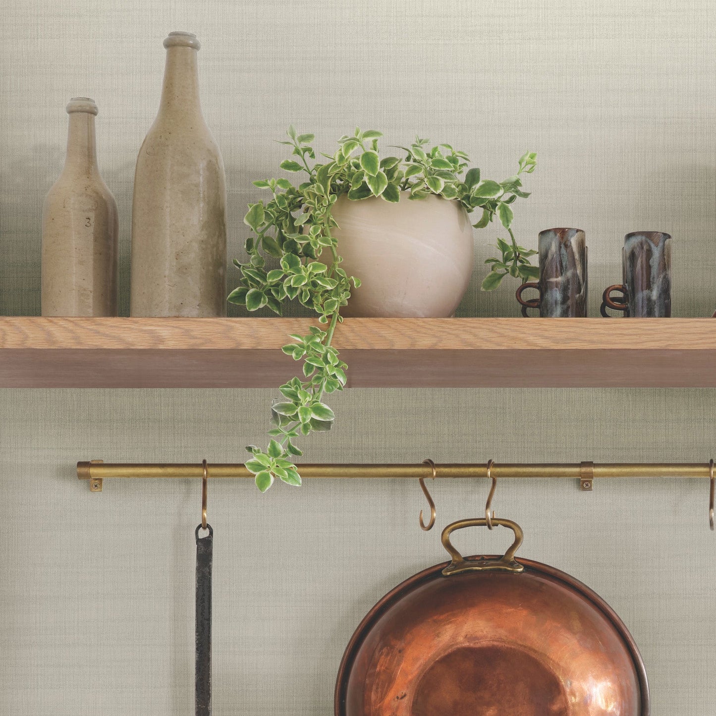 Washed Linen Wallpaper