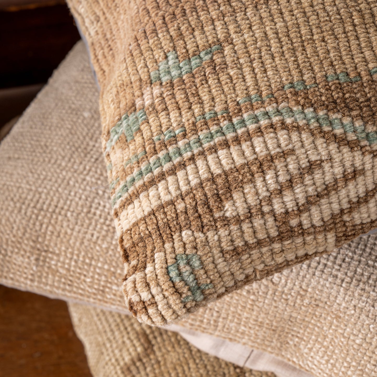 Vintage OAK Hand-Knotted Pillow