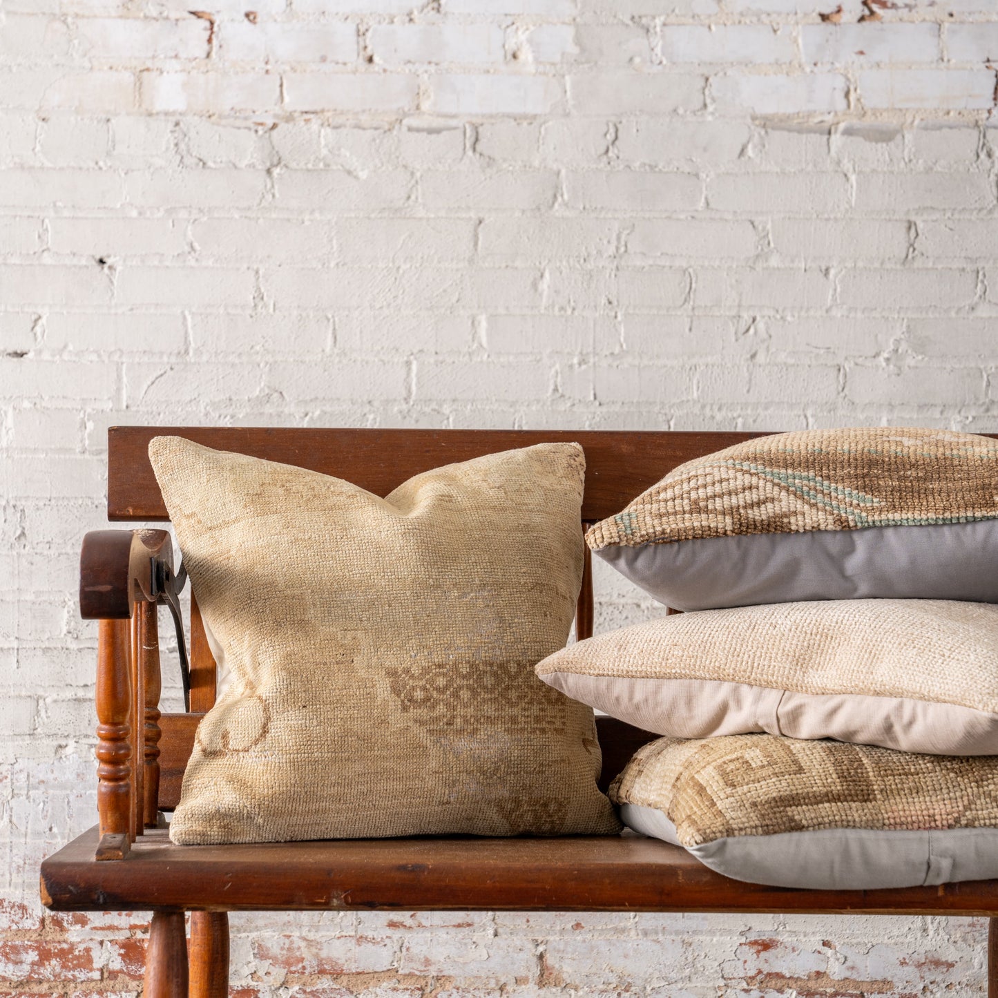 Vintage OAK Hand-Knotted Pillow