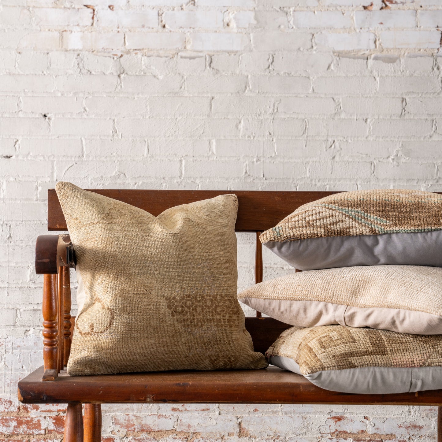 Vintage OAK Hand-Knotted Pillow