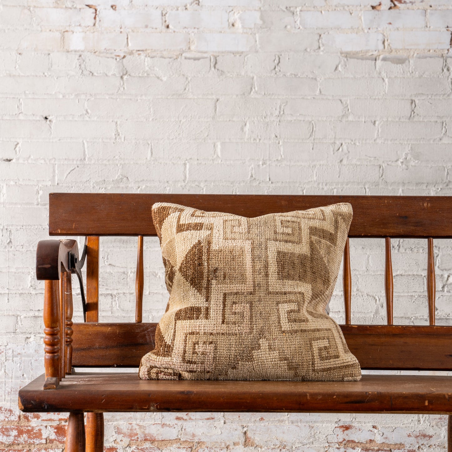 Vintage OAK Hand-Knotted Pillow