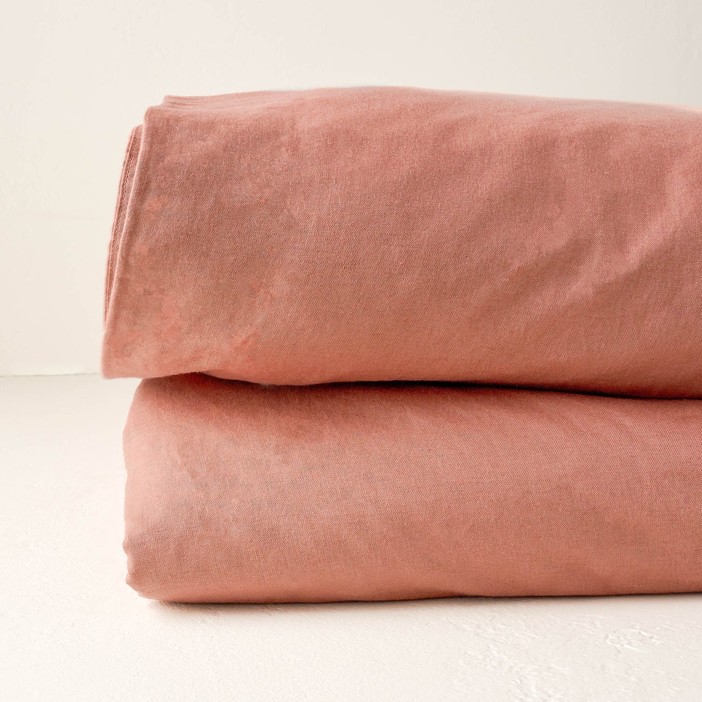 Washed Linen Cotton Duvet Cover - Desert Clay