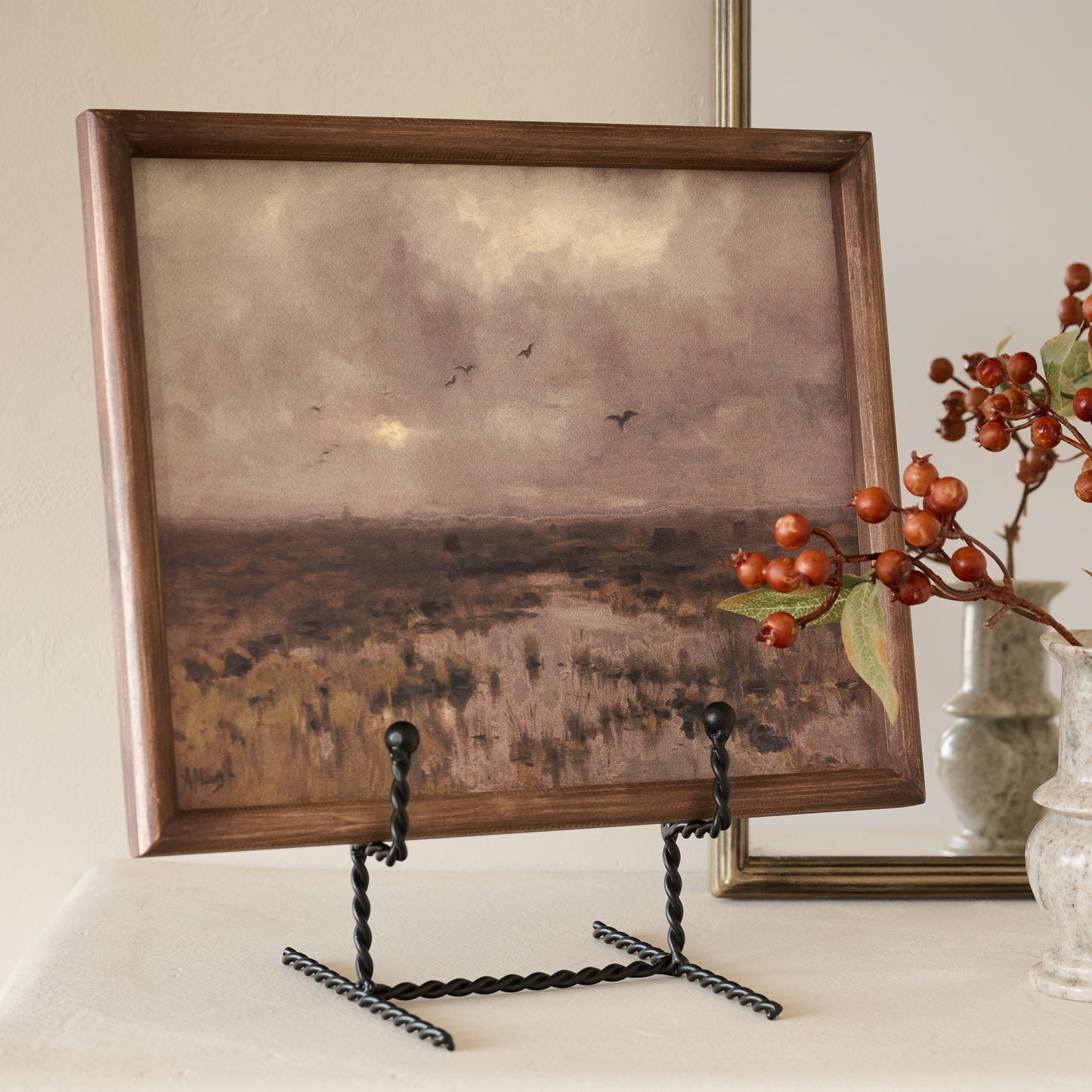 Twisted Metal Frame Easel