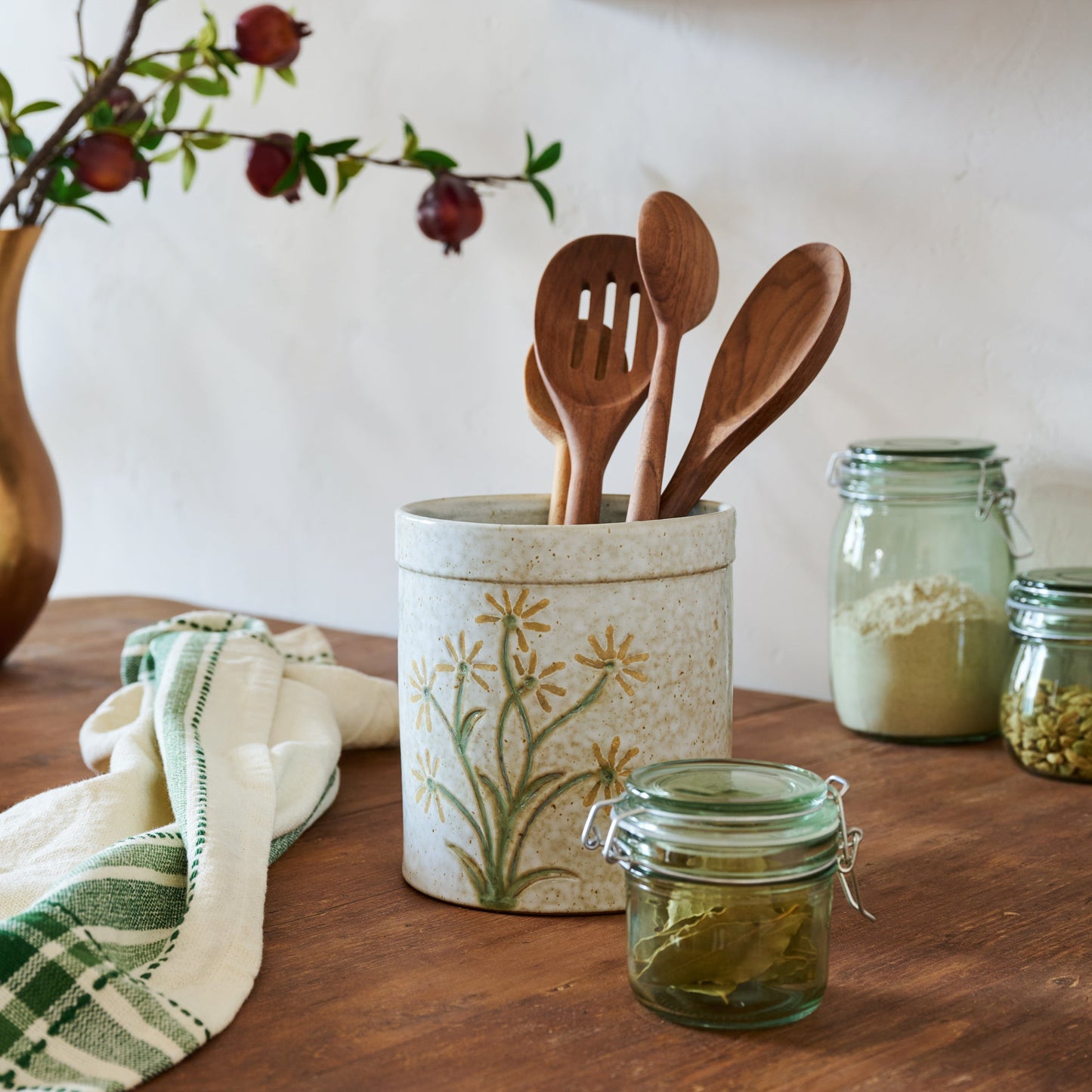 Wildflower Utensil Crock