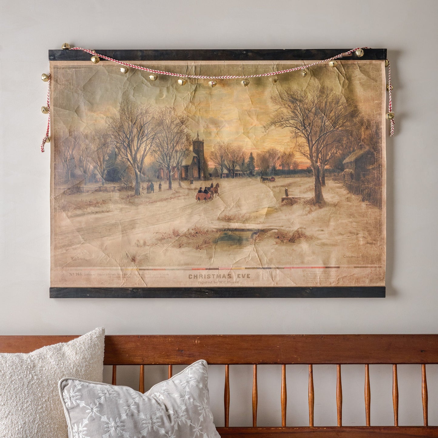 Vintage Christmas Eve Tapestry