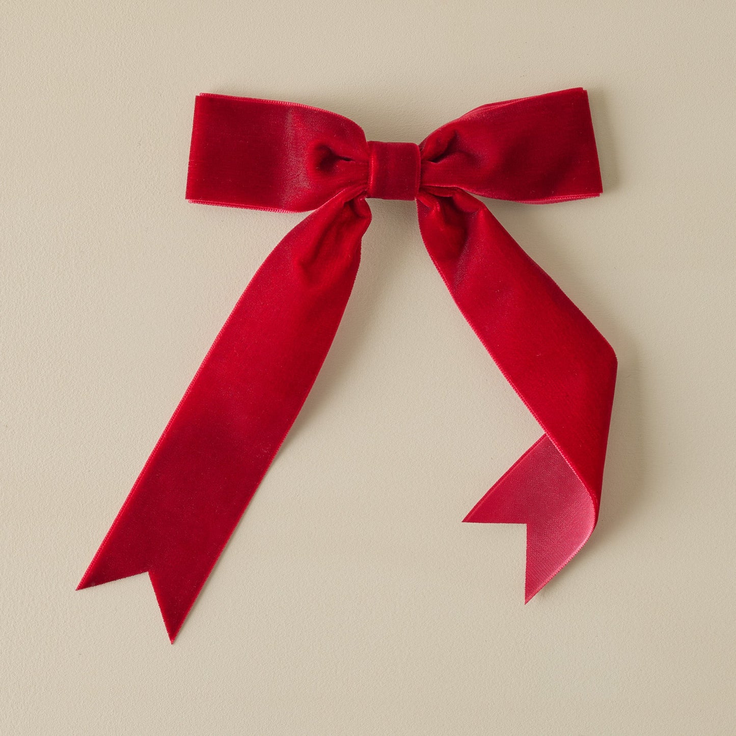 Velvet Bow Ornament Clip, Set of 8