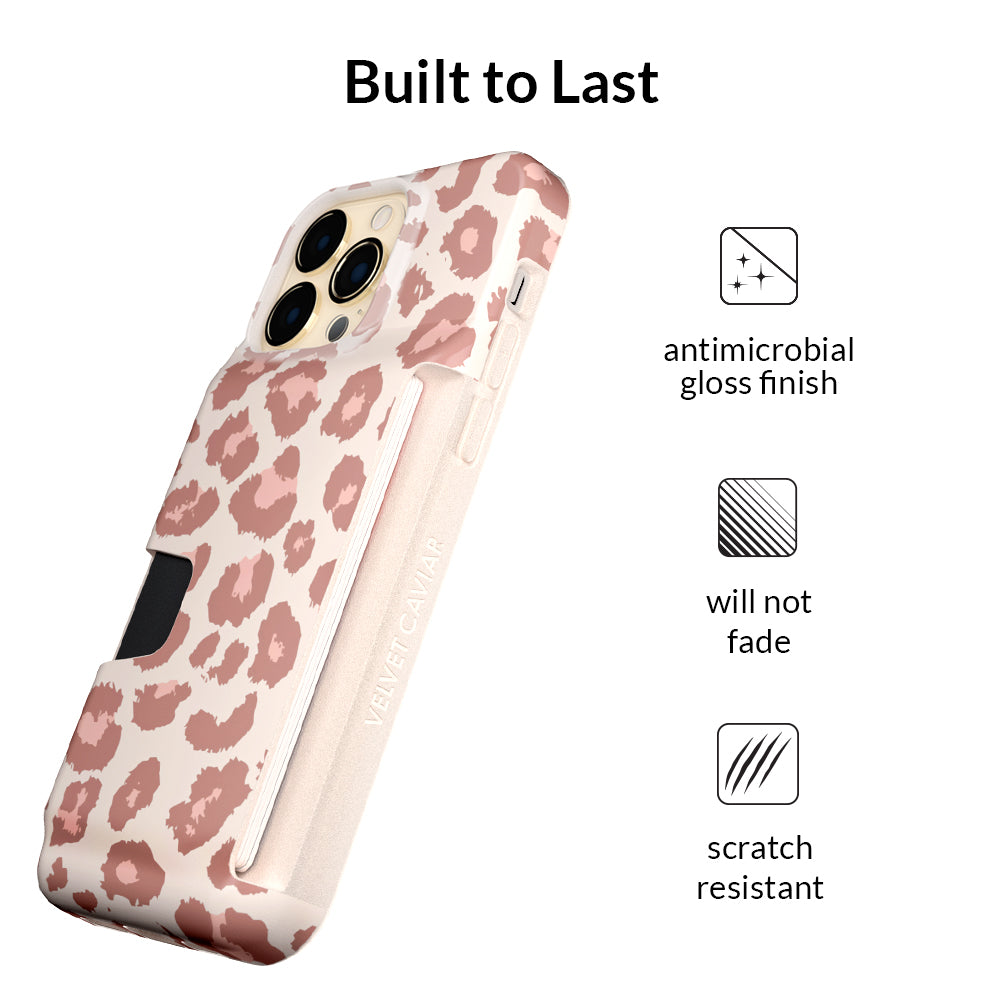 Blush Leopard iPhone Wallet Case