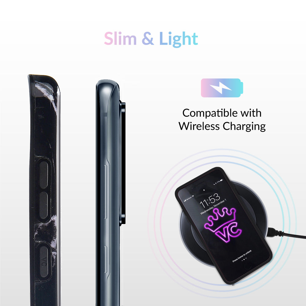 Black Marble Samsung Case