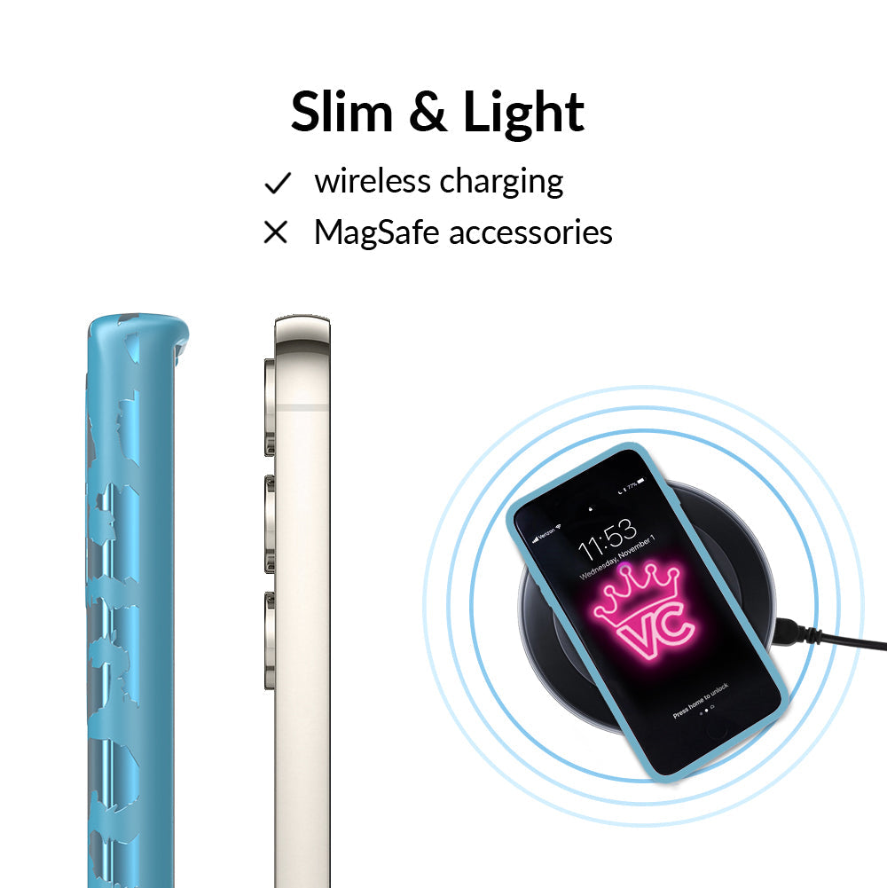 Blue Sapphire Leopard Samsung Case