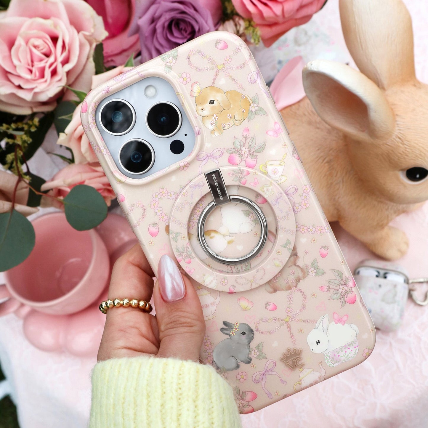 Bunnies & Bows MagSafe Grip Ring