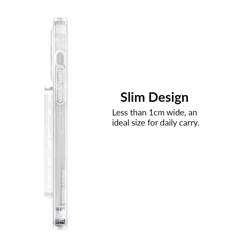 White Croc MagSafe Wallet