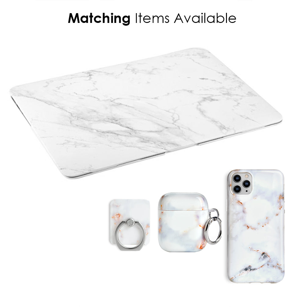 White Marble MacBook Case