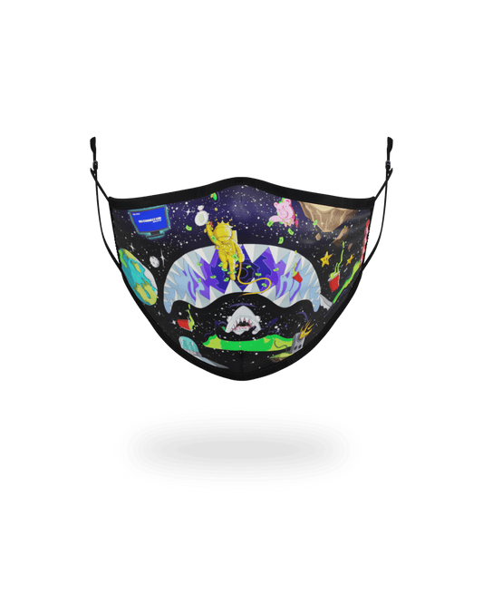 ADULT ASTRO PARTY FORM-FITTING FACE MASK