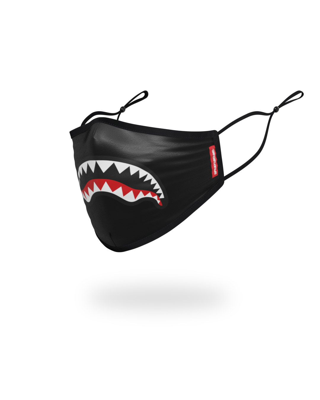 ADULT SHARK LOGO (BLACK) FORM-FITTING FACE MASK