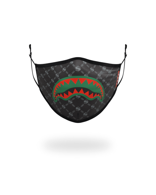 ADULT SPUCCI (BLACK) FORM-FITTING FACE MASK