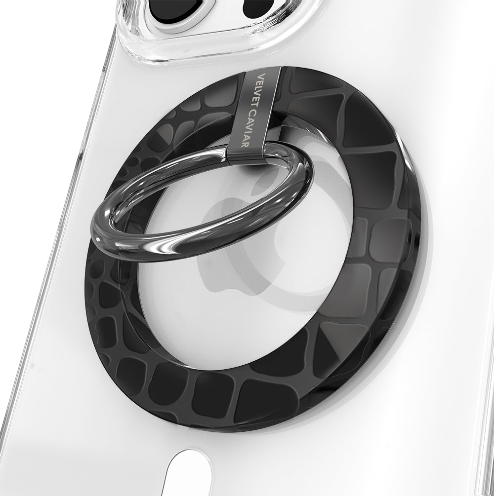 Black Croc MagSafe Grip Ring