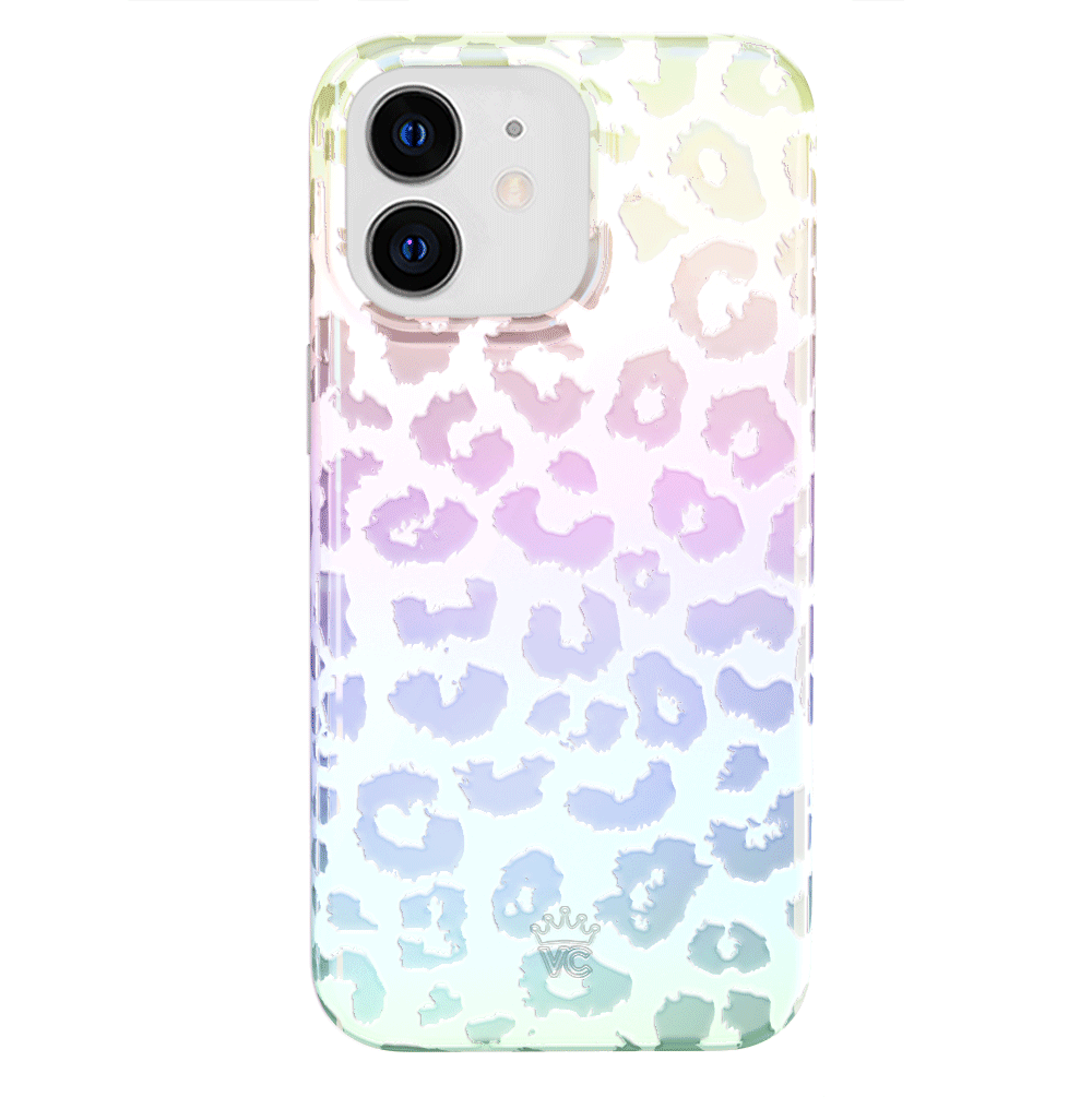 White Opal Leopard iPhone Case