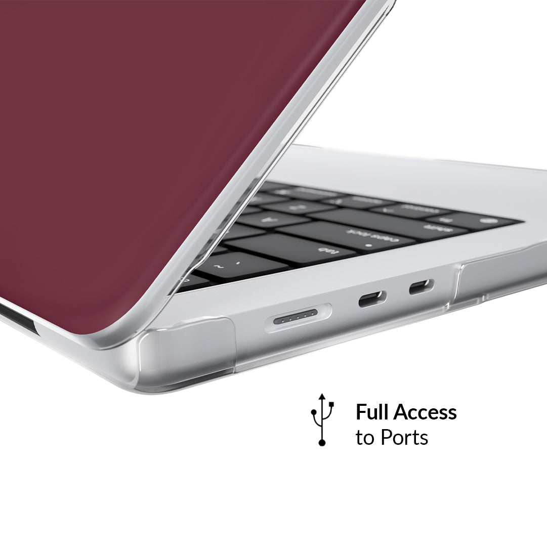 Burgundy 1990 MacBook Case