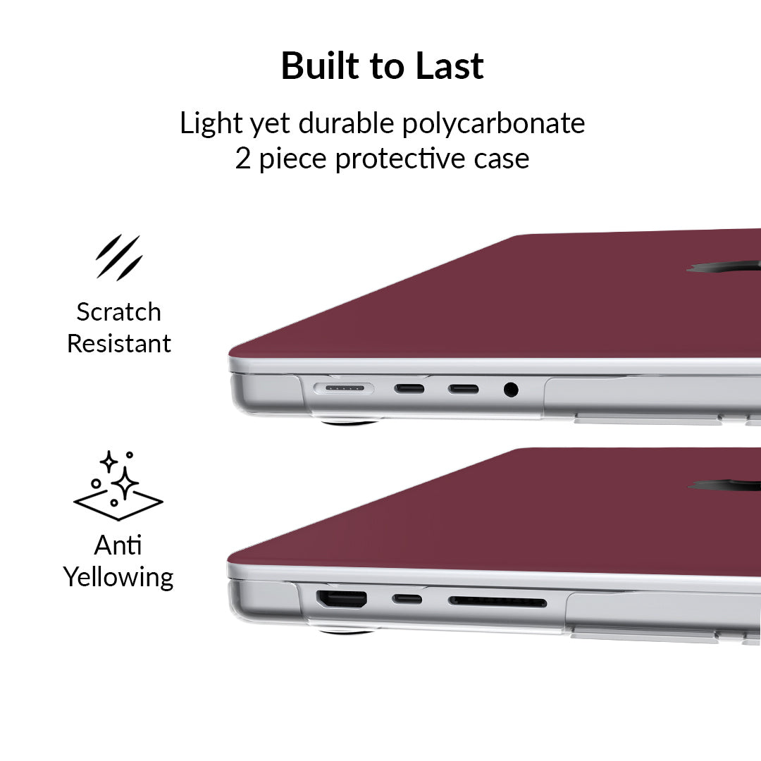 Burgundy 1990 MacBook Case